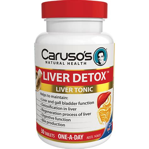 Carusos Liver Detox 30 Tablets Nz