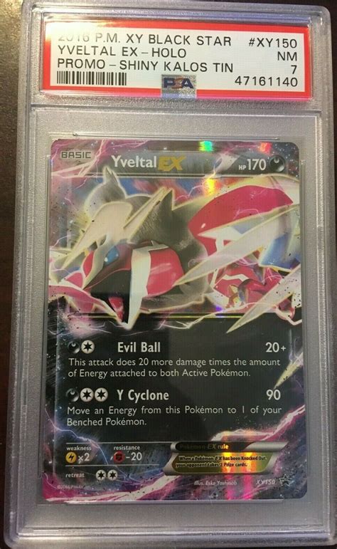 Pokemon singles from most sets. Yveltal EX XY150 Black Star Promo Holo Pokemon Card Psa 7 ...