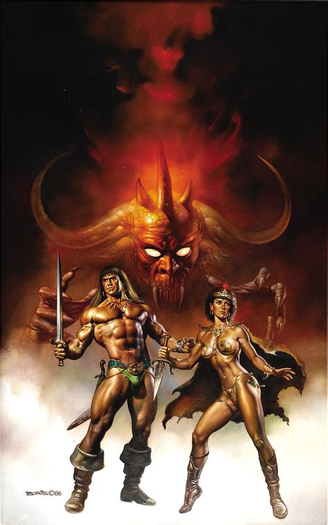 Boris Vallejo Conan The Fearless Paperback Cover Painting Lot