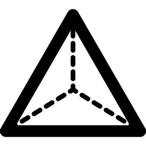 Free Icon Triangular Pyramid From Top View