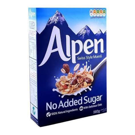 Alpen No Added Sugar Swiss Style Muesli 560 Gm