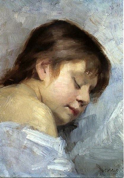 Maria Wilk Sleeping Italian Girl Painting People Figure Painting