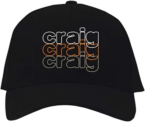Eddany Craig Retro Tricolor Embroidered Baseball Cap Black