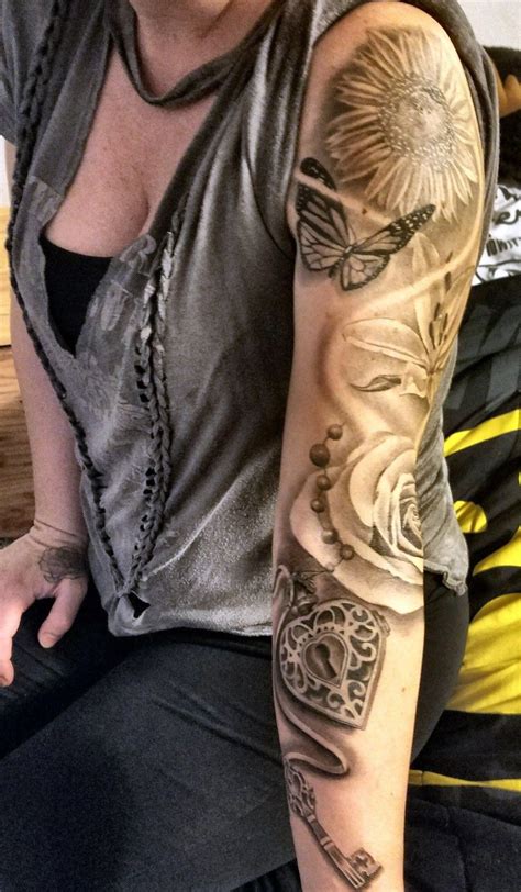 Woman Sleeve Tattoo Tätowierungen