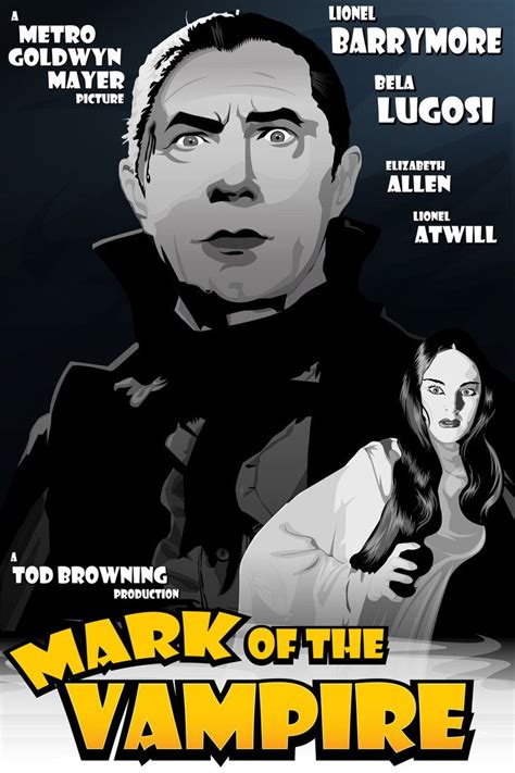 Mark Of The Vampire Poster By Duncecap Dan Horror Movie Posters Movie