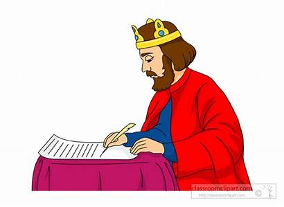 Magna Carta King John Clipart Signing Clip