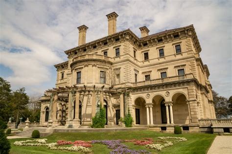 A Side View Of The Historic Breakers A Vanderbilt Mansion Editorial