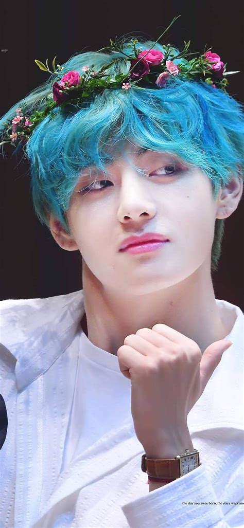 Bts V Blue Hair Wallpapers Wallpaper Cave