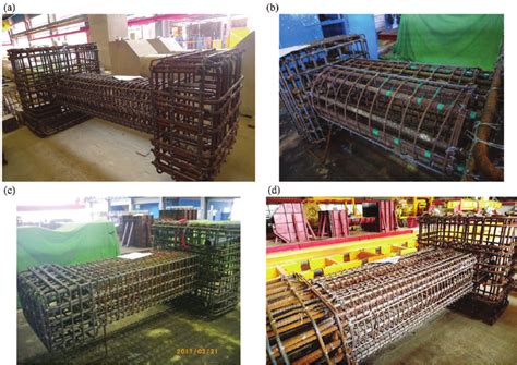Rebar Cages For Column Types A Dt B Dm C Ct And D Cm