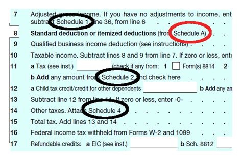 Form 1040 Schedules 1 Through 6 New For 2019 Tax Season
