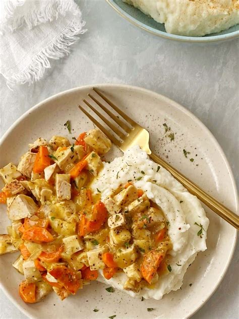 Creamy Chicken Over Mashed Potatoes My Casual Pantry