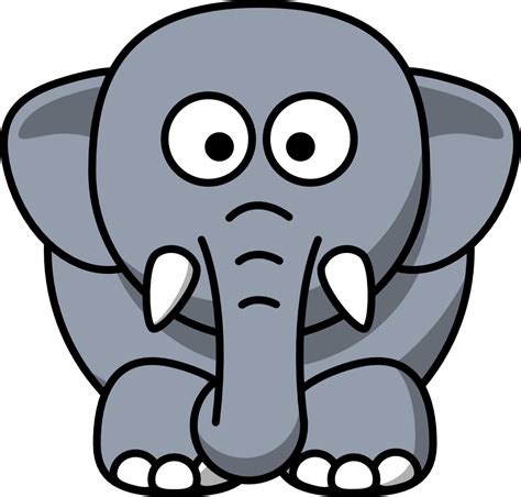 Onlinelabels Clip Art Cartoon Elephant