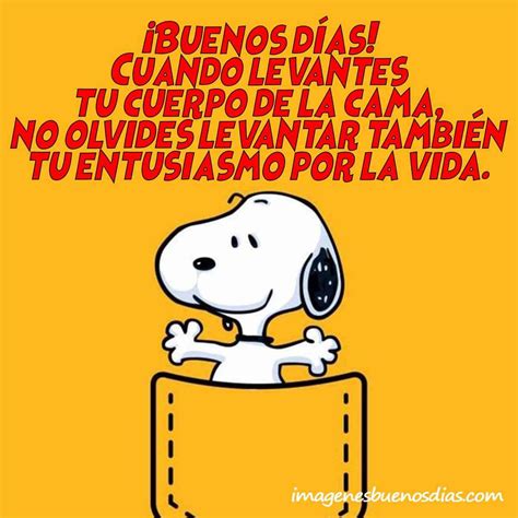 100 Imágenes De Buenos Días Snoopy【con Frases Para Compartir】