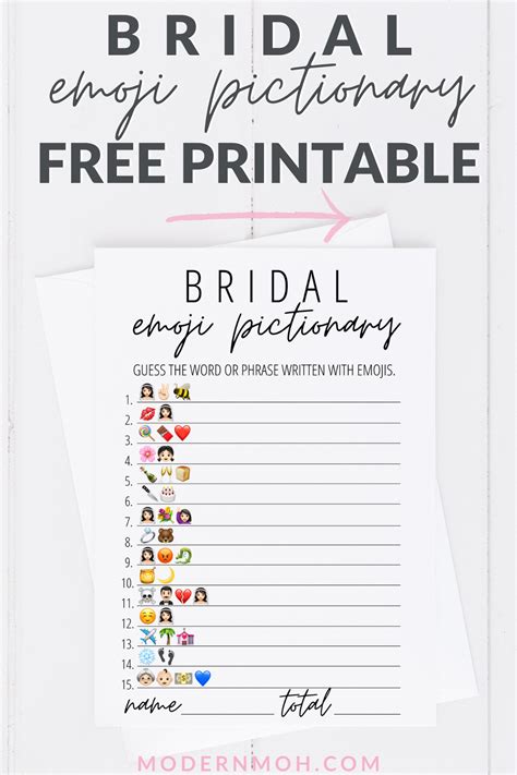 Check spelling or type a new query. Bridal Emoji Pictionary Free Printable | Bridal emoji ...