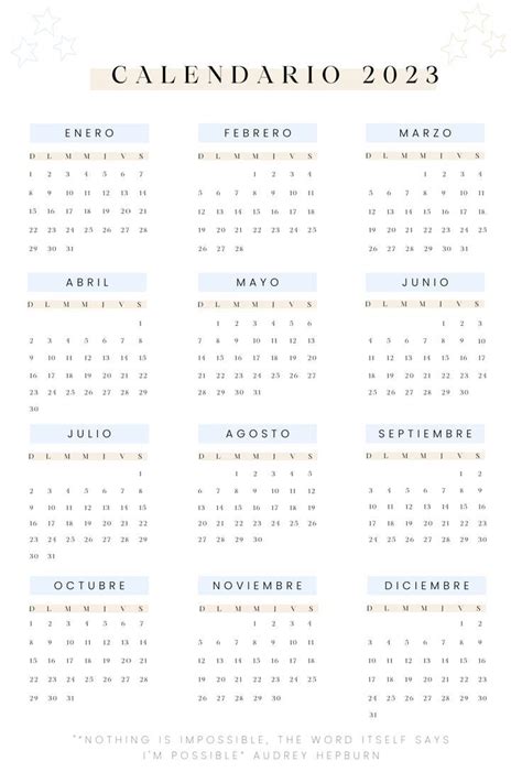 Calendario 2023 Lindo Aesthetic Calendario Para Escribir Trucos Para