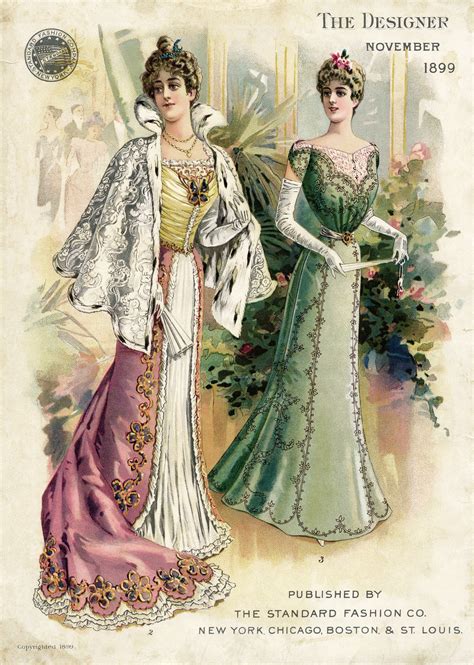 Victorian design is widely viewed as having indulged in a grand excess of ornament. Victorian Fashion Plate ~ Free Graphic | Old Design Shop Blog