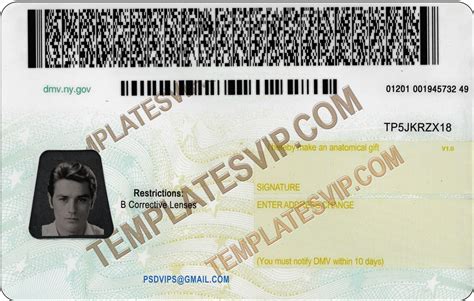 New York Ny V2 Drivers License Psd Template Download 2021