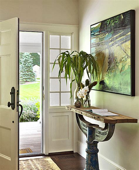 Whether you use a console table, chest or round entry table, the form and accents you use will say a lot about your home. Back to: A Grand Entrance Makeover: Entryway Decor Ideas For Your Home