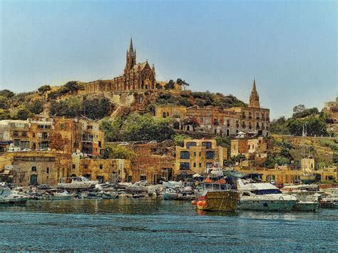 L-imgarr - Gozo Landscape Digital Art by Leigh Kemp
