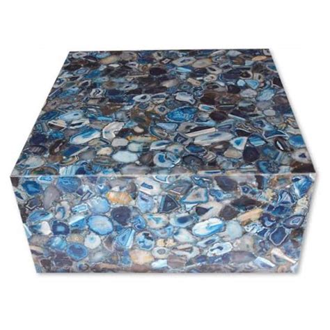 Blue Agate Coffee Table Agate Center Table Agate Furniture Etsy