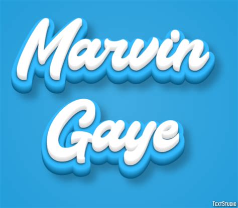 Marvin Gaye Text Effect And Logo Design Celebrity