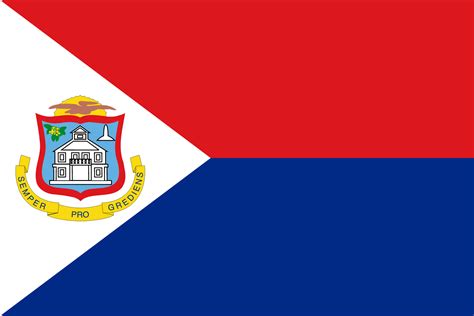 La caisse nationale de sécurité sociale. Drapeau de Saint-Martin | Drapeauxdespays.fr