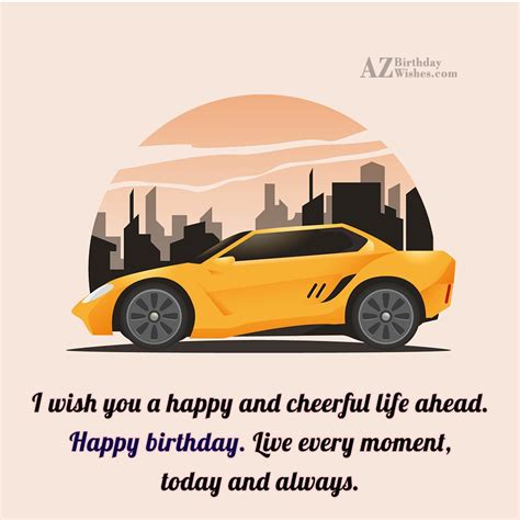 Birthday Wishes With Car Images