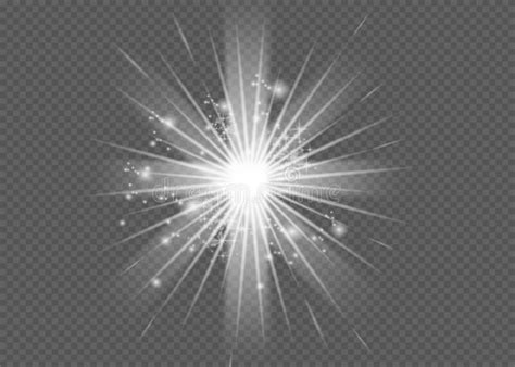 Glow Light Effect Star Burst With Sparkles Vector Illustration Stock