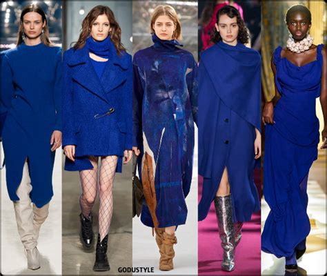 Classic Blue Color Fall Winter 2020 2021 Fashion Trend Look2 Style