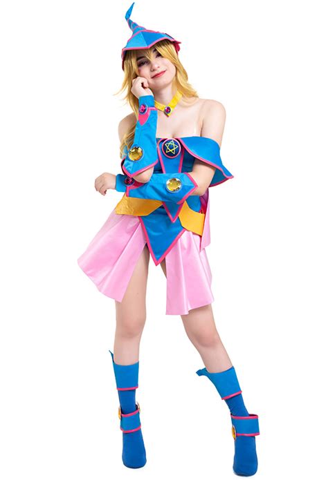 Dark Magician Girl Costume Yu Gi Oh Cosplay Full Set For Sale