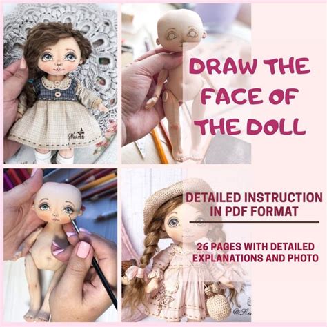 Face Painting Handmade Cloth Doll How To Draw A Doll Face Textile