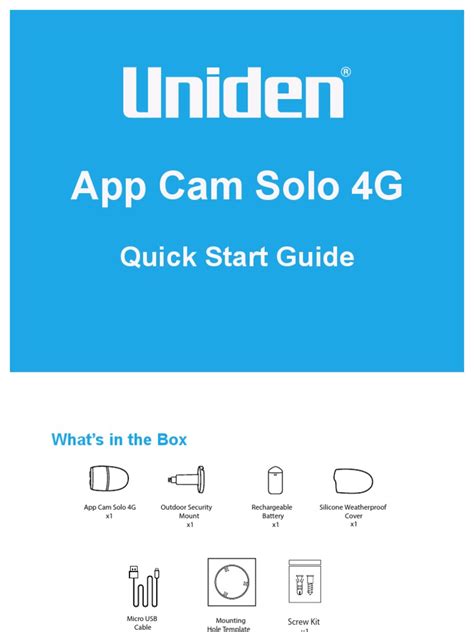 app cam solo 4g quick start guide pdf battery charger camera