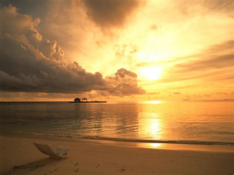 Free Download 1024x768 Sea Sunset Desktop Pc And Mac Wallpaper