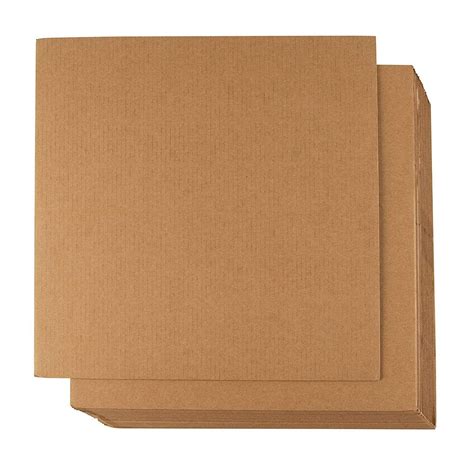Corrugated Cardboard Sheets - 24-Pack Flat Cardboard Sheets, Cardboard Inserts for Packing ...