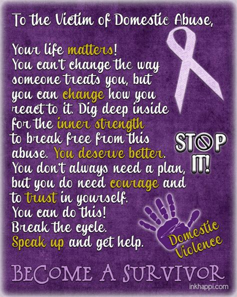 Domestic Violence Awareness Information And Prints Inkhappi