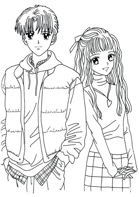 Anime Guy Coloring Pages At Free Printable Colorings