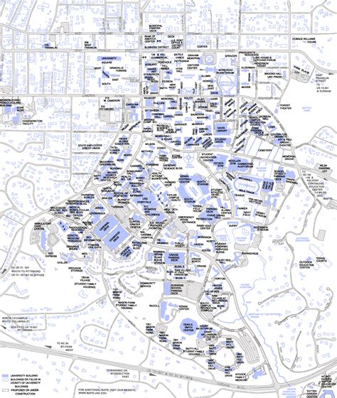 University Of North Carolina Campus Map Australia Map