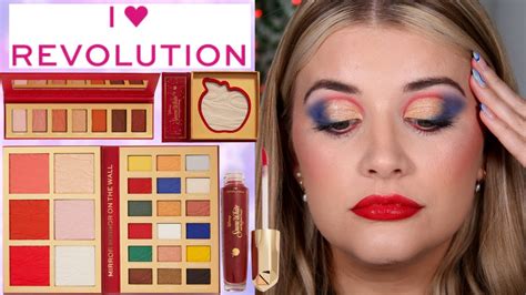 I Heart Revolution Snow White Collection Review And Tutorial Revolution X Disney Collab Youtube