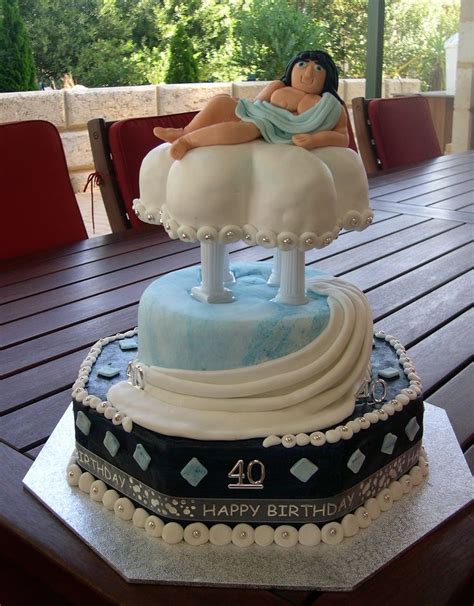 Mossys Masterpiece Greek God Toga Party 40th Birthday Cake 40th