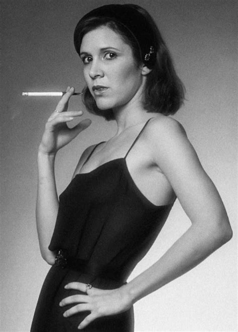 The Smoking Carrie Fisher 1981 Oldschoolcool