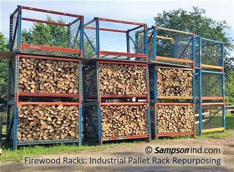 We will be using the tractor and forks to move these pallets of firewood.using these palle. Firewood Racks: Pallet Rack Repurposing