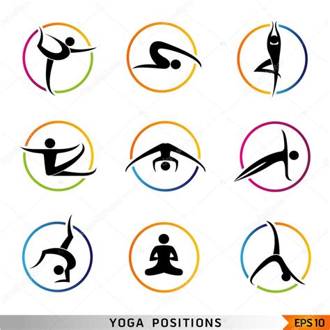 Yoga Pilates Set Of Vector Symbols — Stock Vector © Brainpencil1 31206569
