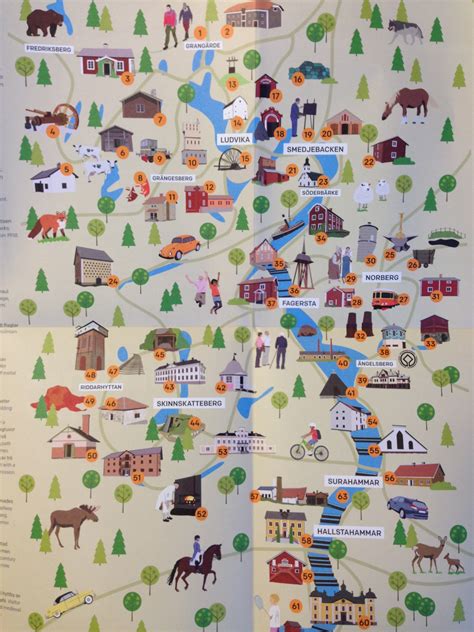 Nysopade trottoarer, tussilago, porlande bäckar och fåglar som kommer hem igen. Ny illustrerad karta • Ekomuseum Bergslagen