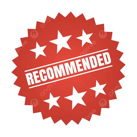 Recommended Label Recommended Recommend Promotion Label Png And