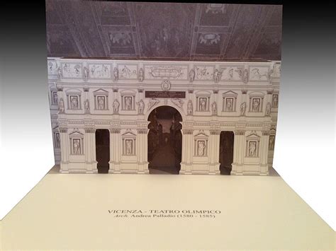 3d Popup Kirigami Of A Palladios Monuments And Villas On Behance