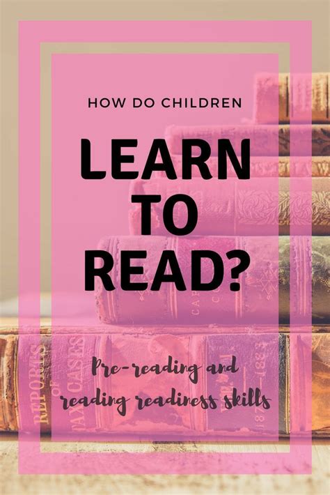 Reading Readiness And Pre Reading Skills The Play Collective