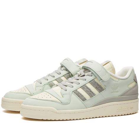 Adidas Forum 84 Low Linen Green And Metal Grey End Nz