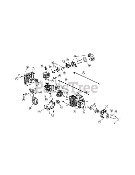 Bolens Bl Bd G Bolens String Trimmer Engine Assembly Parts Lookup With Diagrams