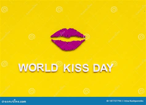 World Kiss Day Or International Kissing Day Th July Stock Photo Image Of Print Holiday