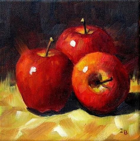 Daily Paintworks Red Delicious Original Fine Art For Sale